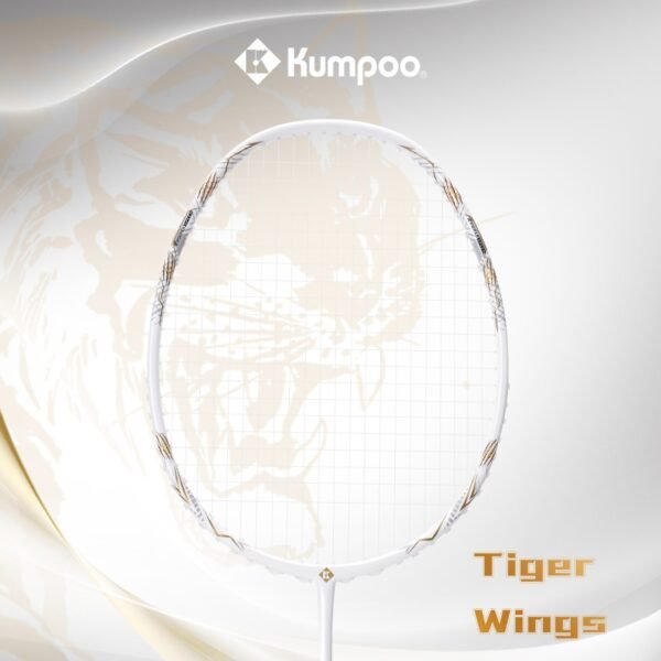 Genuine Kumpoo Tiger Wings white tiger badminton racket