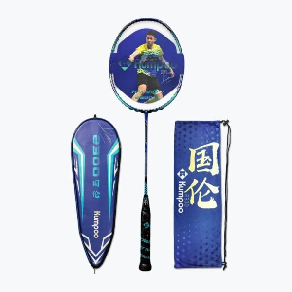 Genuine Kumpoo Hexagon 2300 badminton racket – Daren - Image 2